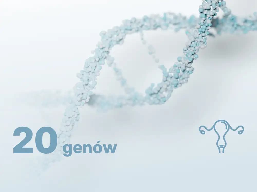 Rak jajnika  – panel rozszerzony, 20 genów, met. NGS