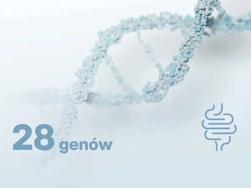 Rak jelita grubego  – panel rozszerzony, 28 genów, met. NGS