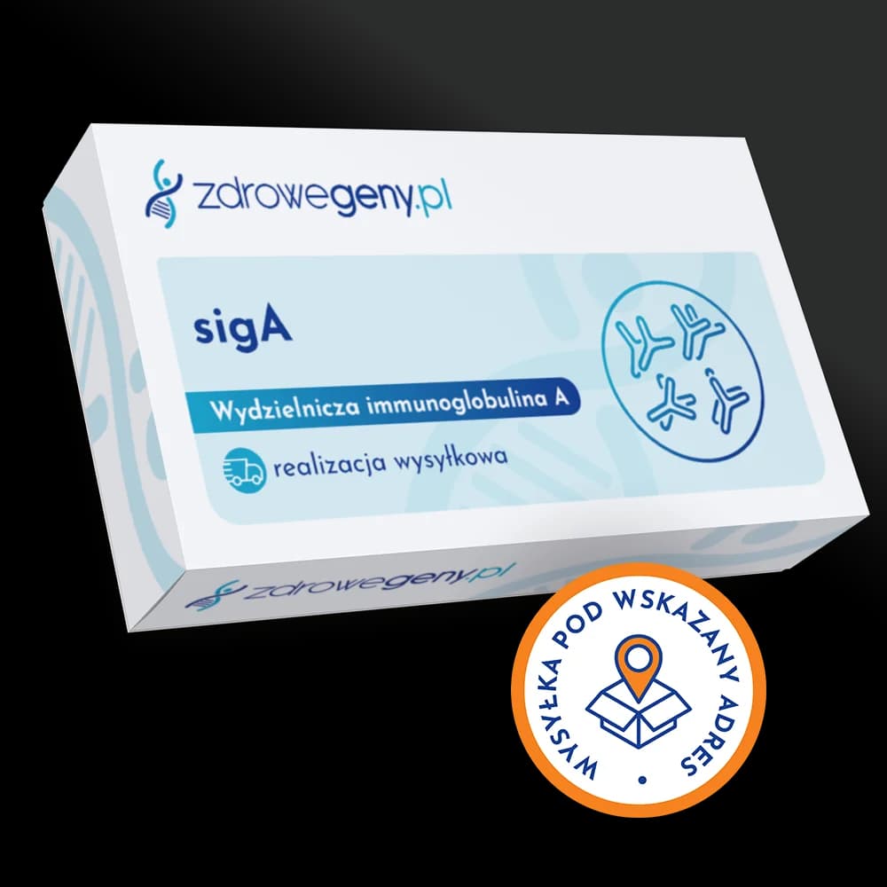 sIgA - wydzielnicza immunoglobulina A - Test wysyłkowy