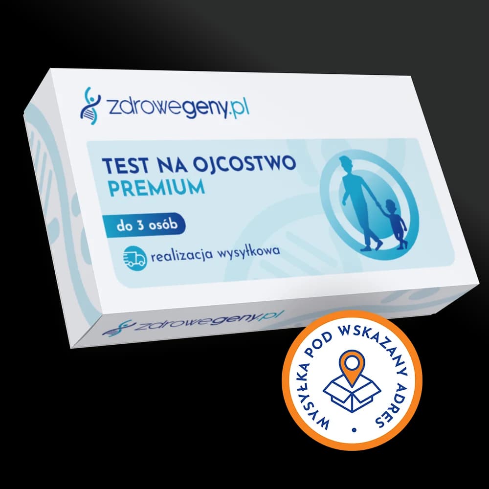 Test na ojcostwo PREMIUM ➜ realizacja wysyłkowa, do 3 osób