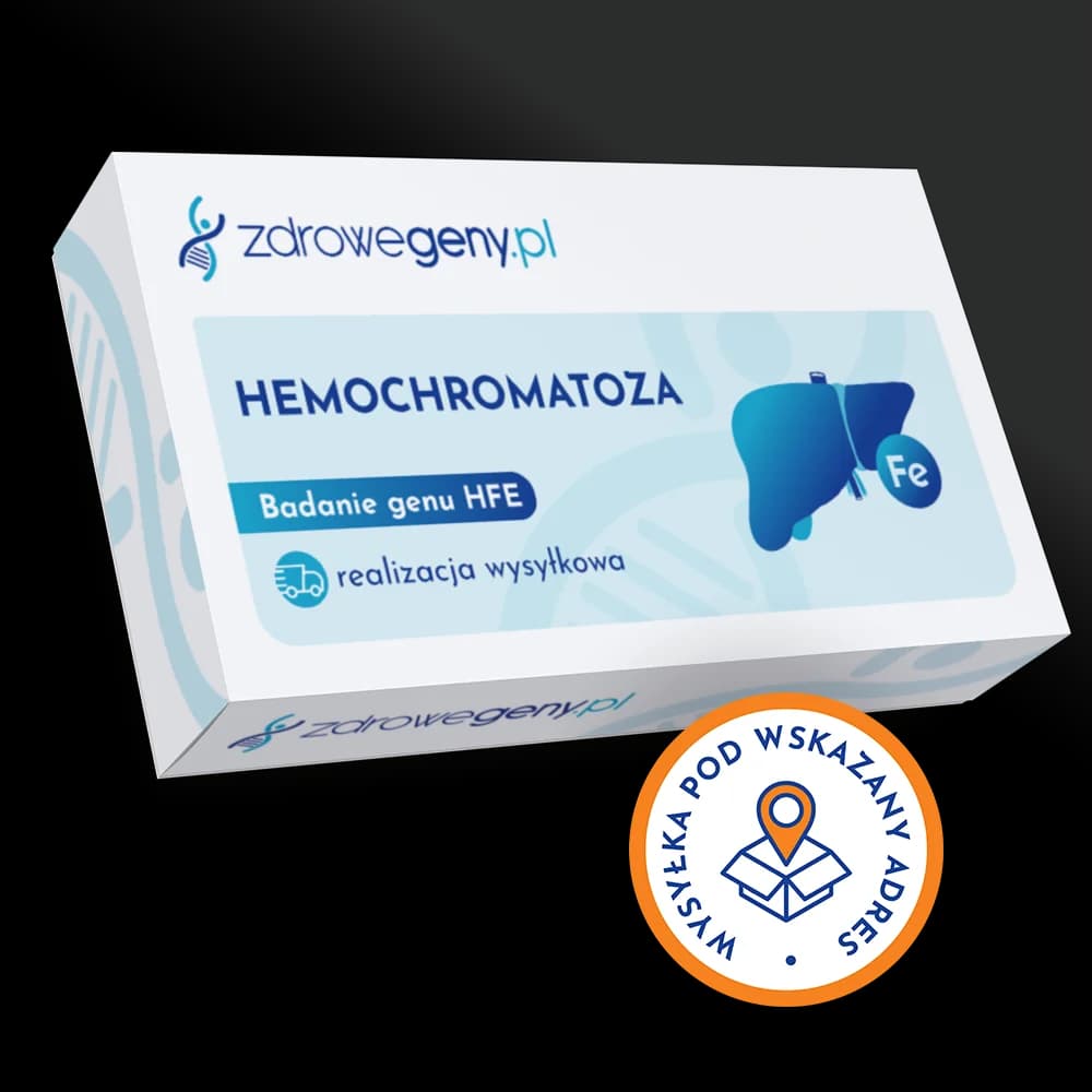 Hemochromatoza - badanie genu HFE, realizacja wysyłkowa